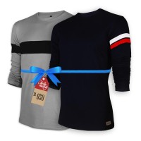 Signature Full Sleeve Solid Men's  T-Shirt  : Combo 102