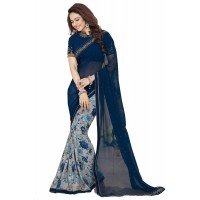 Vinay Star Walk Chiffon Georgette Saree With HTE Blouse  - SW49