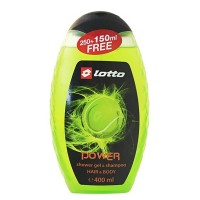 Lotto Shower Gel & Shampoo (Power) 400 ml LT704