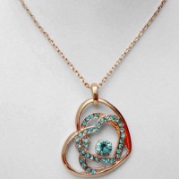 Dual Love Shape Pendant