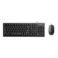 Rapoo X120 Pro Wired Optical Mouse & Keyboard Combo Black