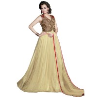 Exclusive Eid Special Dia Mirza Gown Collection Cream WF022