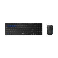 Rapoo 9060M Wireless Mouse and Metal Keyboard Combo Black