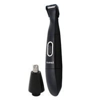 Kemei Km-3303 Nose Hair Trimmer Wet and Dry Nose Ear Hair Portable Lightweight 