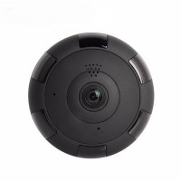 Panoramic Night Vision Wi-Fi IP 360 Degree CC Camera Black