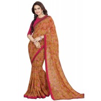 Vinay Star Walk Chiffon Georgette Saree With HTE Blouse  - SW32