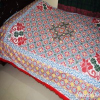 VIP Carpet 2 Hand Made Nakshi Katha- Multi Color