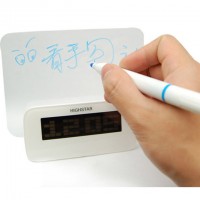 Creative LED Electronic Clock With Fluorescent Message Board