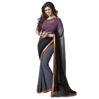 Vinay Exclusive Storm Cloud Printed Chiffon Saree - DO11 