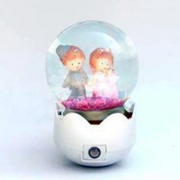 Couple Crystal Ball Night Lamp