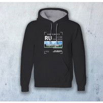 Rajshahi University Admin Building Digital HDR Printed Hoodie RUH011