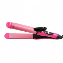 Kemei KM 1055 2in1 Hair Straightening Iron And Curler