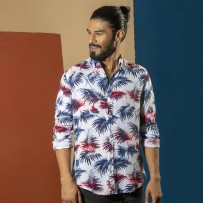 OBTAIN Premium Slim Fit Printed Casual Shirt OL5310