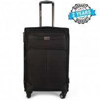 PRESIDENT 24 inch Hard Case Travel Luggage On 4-Wheels Suitcase Black PBL749