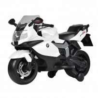 Kids Ride On Electric Motor Bike BMW White EMB03