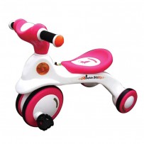 ACI Premio Captain Bike With Music for Kids - White and Pink