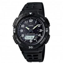 CASIO Youth Combination Analog Black Dial Men's Watch AQ S800W 1BVDF 