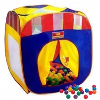 Pop Up Mega Mansion Crown Play Tent With 50 Soft Flex Balls  PCT101