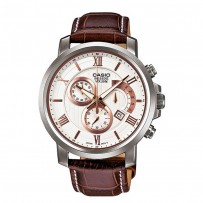 CASIO Elegant Leather Fashion Gents Watch BEM 507L 7AVDF