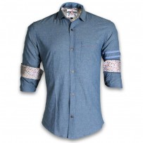 DEVIL Pure Cotton Casual Printed Shirt DE116