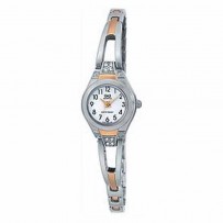 Q&Q F319-204Y Women Watch Wire Metal Silver