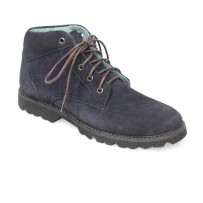 Dark Blue Full Leather Casual Boot FFS402