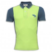 Abercrombie & Fitch Polo Shirt MH24P Lime Green & Black