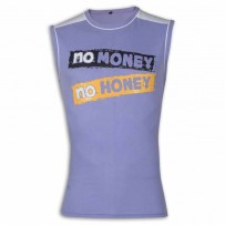 No Money No Honey Round Neck T-Shirt YG27Medium Purple