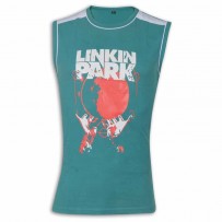 LinKin Park Round Neck T-Shirt  YG28 Turquoise
