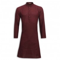 Exclusive Design Mixed Cotton Punjabi SB51P Brown