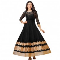 Karishma Kapoor Black Anarkali Suit WF056