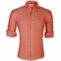LAVELUX Premium Slim Solid Cotton Formal Shirt LMS159