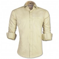 LAVELUX Premium Slim Solid Cotton Formal Shirt LMS412