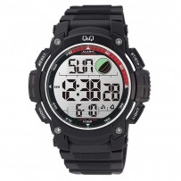 Q&Q M119J004Y Standard Dual Time Digital White Dial Men's Watch 