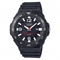 CASIO Men's Black Dial Silicone Band Wristwatch MRW-S310H-1BVDF