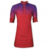 Eid Exclusive Blue Dyed Shiny Red Panjabi JP115