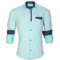 DEVIL Pure Cotton White Printed Casual ‍Shirt DE135