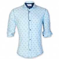 DEVIL Remi Cotton Boat Print Casual Shirt DE130