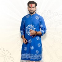 SIMPLE OUTFITS Puja Collection Cotton Print Panjabi SP772
