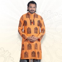 SIMPLE OUTFITS Puja Collection Cotton Print Panjabi SP773