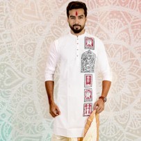 SIMPLE OUTFITS Puja Collection Cotton Print Panjabi SP959