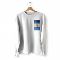 Argentina Flag Branding Banner HD Print Sweatshirt AFS023A