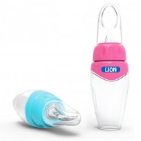 LION SILICON FOOD FEEDER WITH SPOON (BPA FREE) 