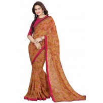 Vinay Star Walk Chiffon Georgette Saree With HTE Blouse  - SW32