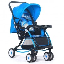 BAOBAOHAO 720W Premium Rocking Baby Stroller BBH101 : Blue