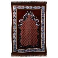 AYDIN Janamaz :  Plush Velvet Muslim  Prayer Rug From Turkey RS191