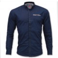 Pure Cotton Casual Shirt RS02S Navy Blue