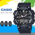 Casio Black dial Analogue And Digital Watch AEQ 110W 2AVDF