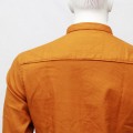 Mixed Cotton Casual Shirt  RS04S Burnt Orange