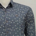 Printed Cotton Casual Shirt RS05S Blue